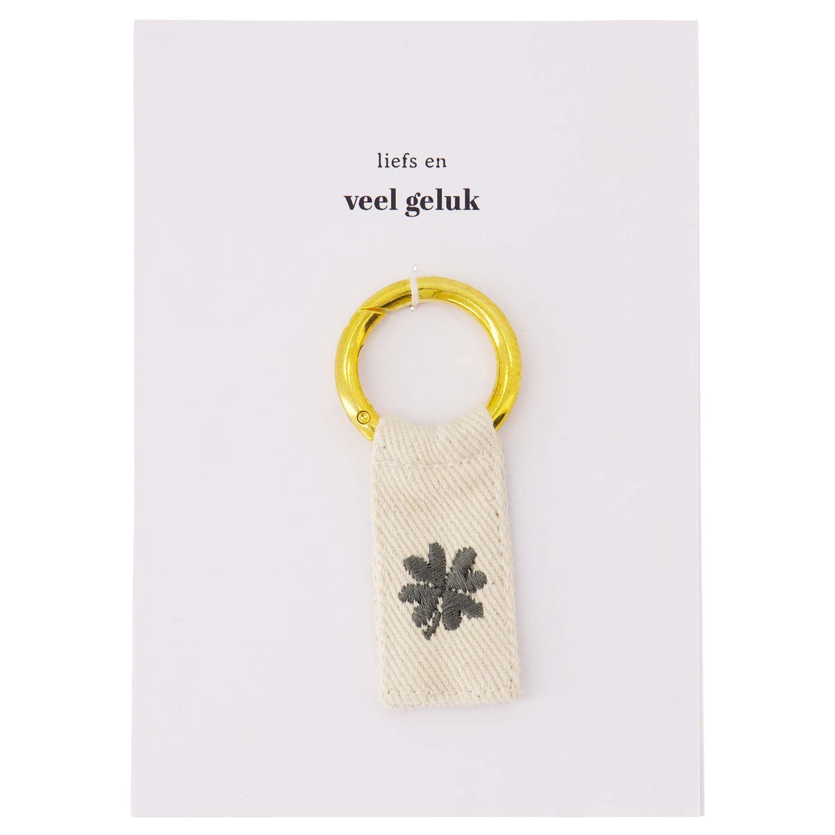 Ansichtkaart Met Sleutelhanger Klavertje