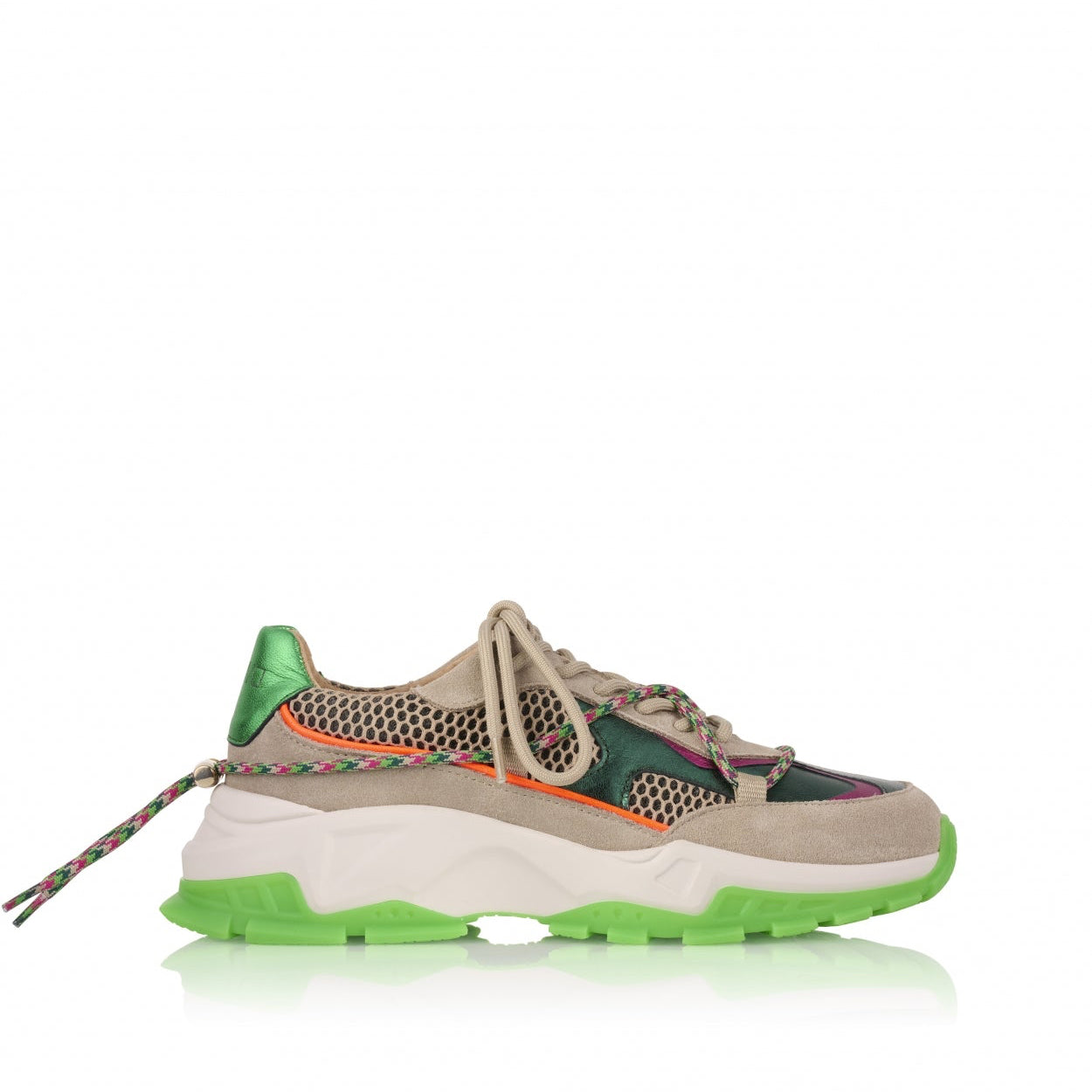 DWRS Sneaker | Bonney | White-Green | Maat: 42