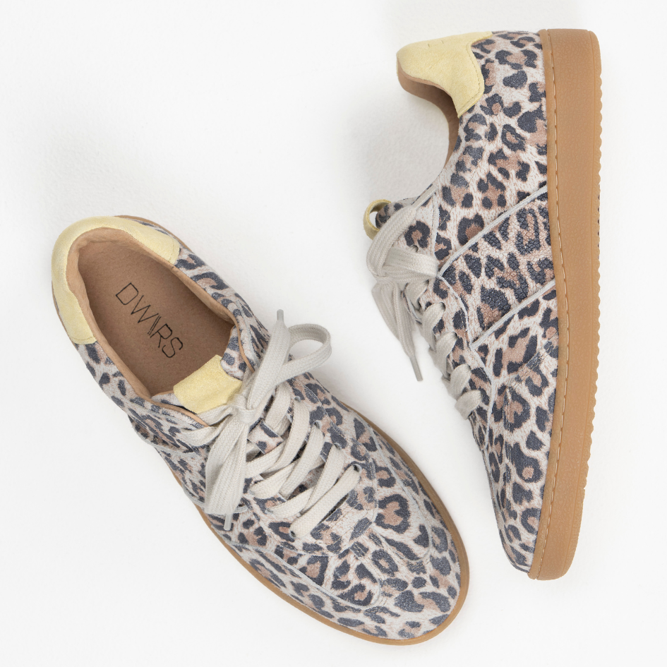 DWRS Sneaker | Poona leopard | Sand- Butter