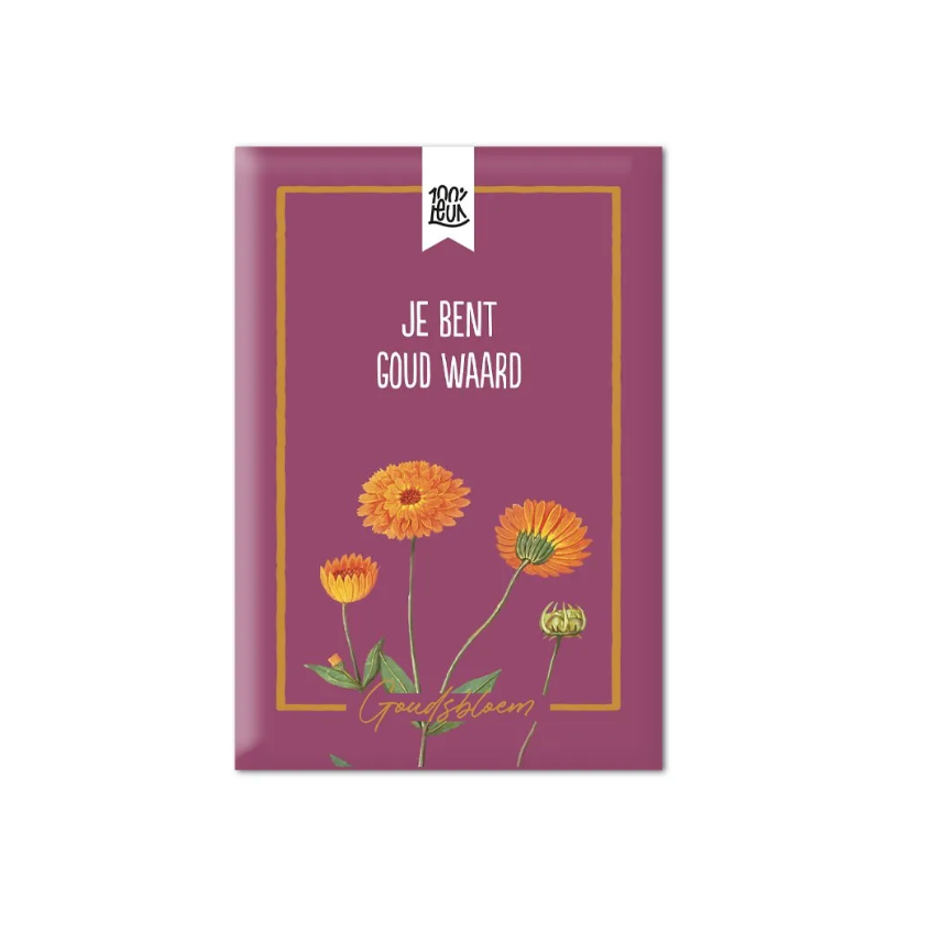 Bloemenzaadjes | Je bent goud waard | Goudsbloem