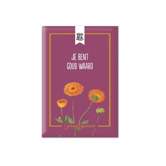 Bloemenzaadjes | Je bent goud waard | Goudsbloem