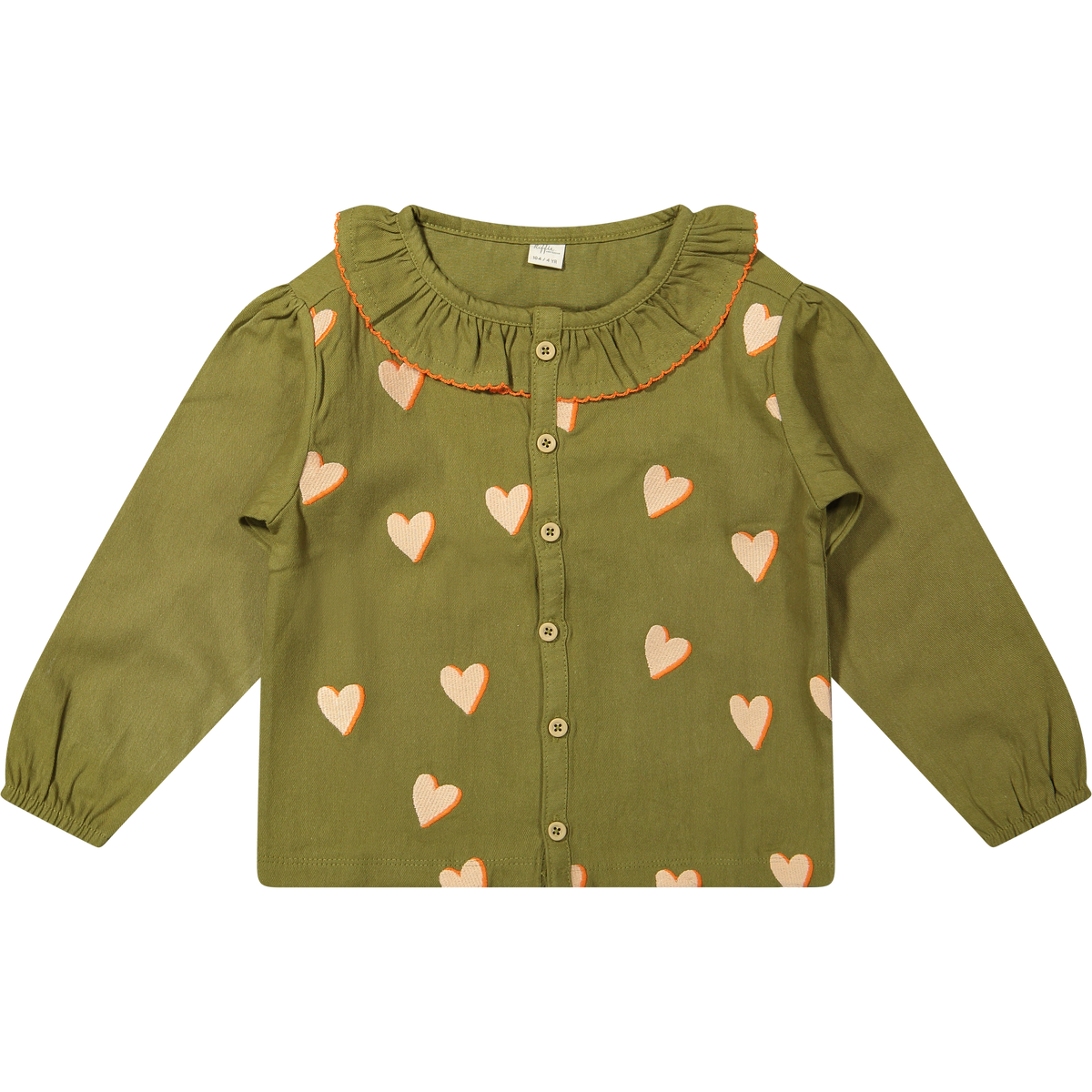 Blouse Cleo Twill Embroidery Hearts