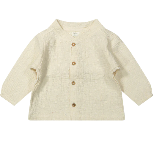 Blouse Cleo woven white embroidery