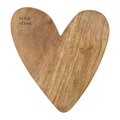 Borrelplank mangohout Be full of love