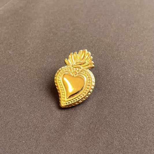 Broche Pineapple heart BR526-2