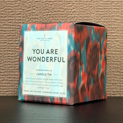 Candle Tin You are wonderful 90 gram