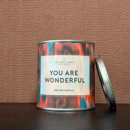 Candle tin You are wonderful 310gram