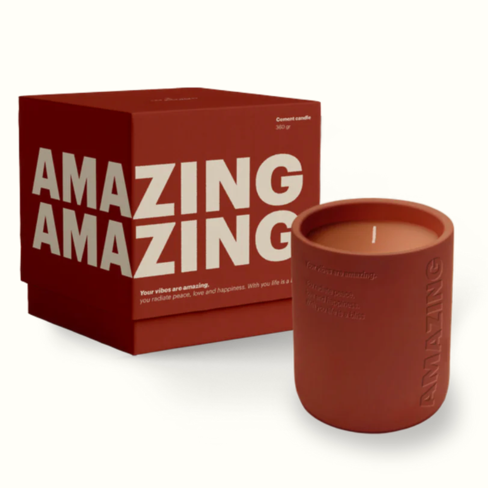 Cement candle 360gr | amazing