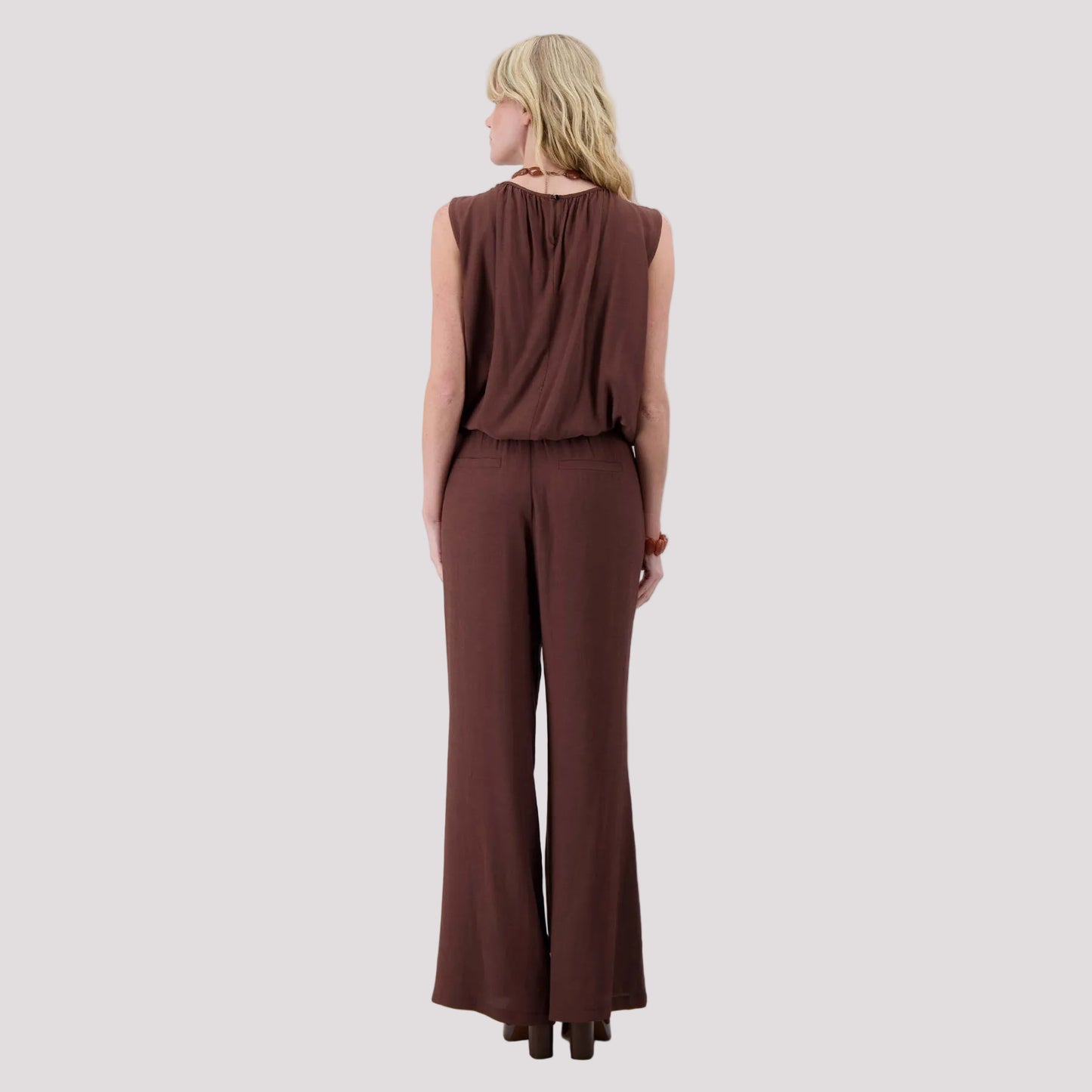 Crincle broek bruin