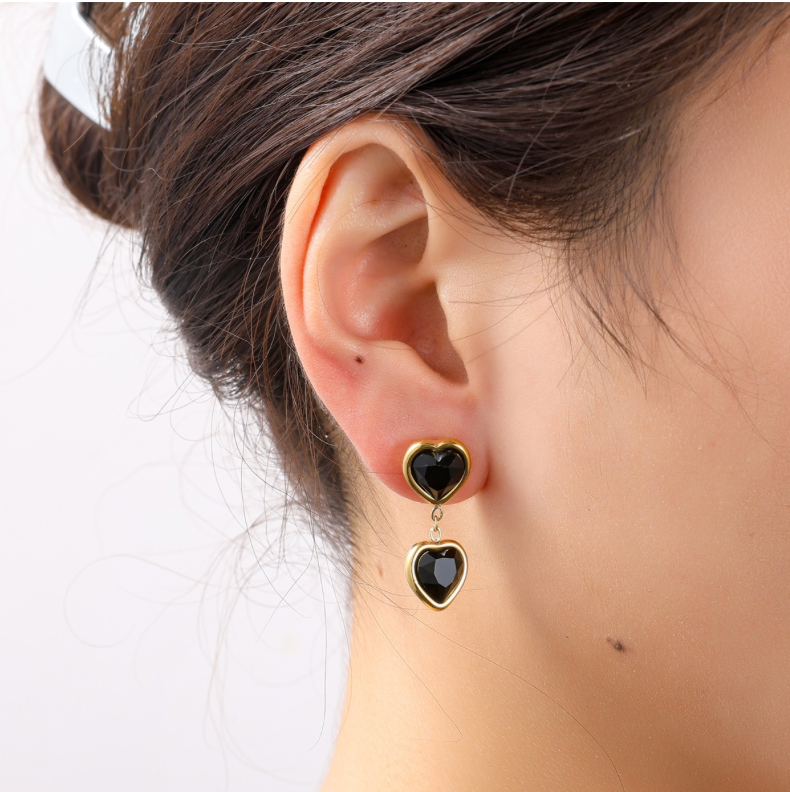 Double Heart Stone E56386-2