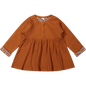 Dress Asha Rib Waffle Leather Brown