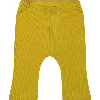 Flared rib Solid mustard