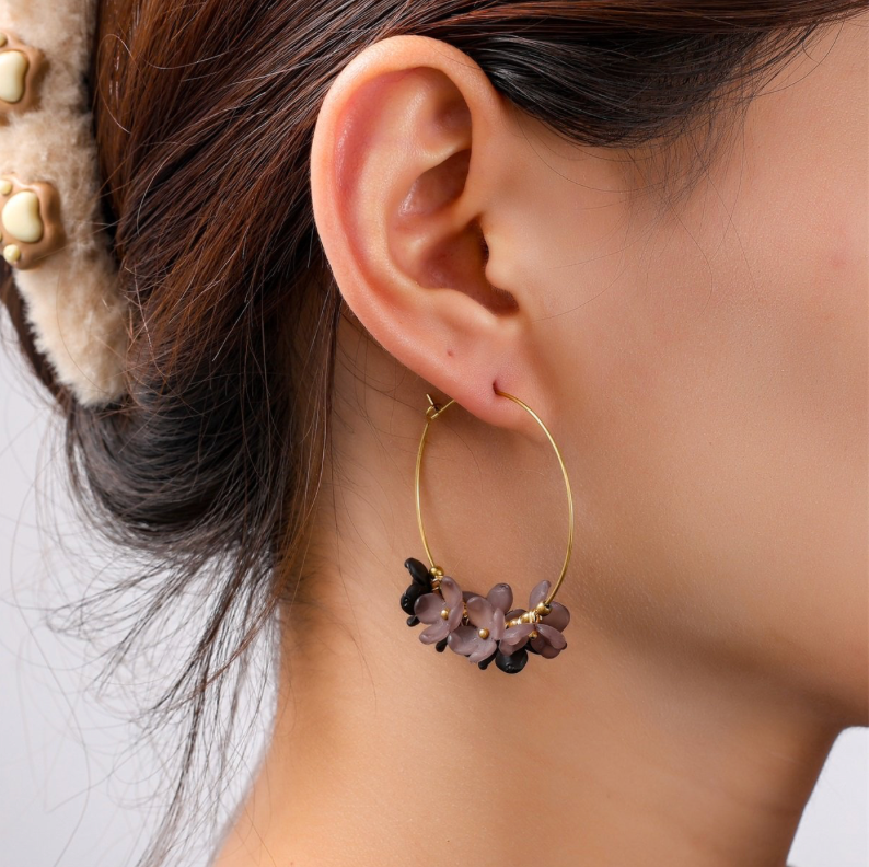 Flower Hoop E56449-1