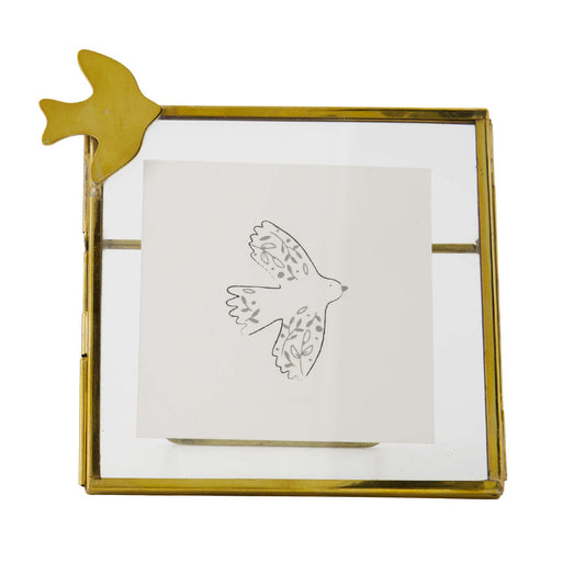Fotolijstje Metaal Vogeltje Goud