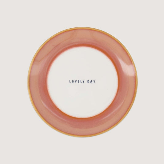 Gebaksbordje Lovely Day Terracotta Roze