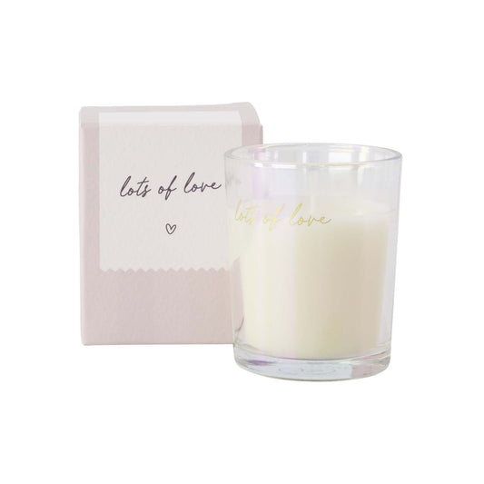 Geurkaars glas in doosje | Lots of love