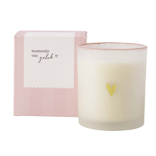 Geurkaars glas in doosje | Momentje van geluk