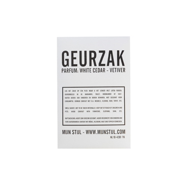 Geurzak White Cedar en Vetiver