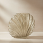 Glazen vaas Schelp Beige 21cm