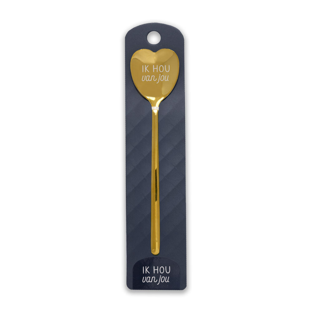 Gouden Hart Lepel Ik hou van jou