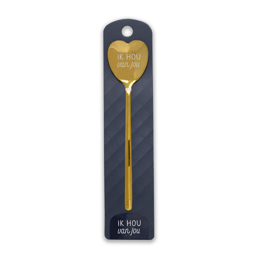 Gouden Hart Lepel Ik hou van jou