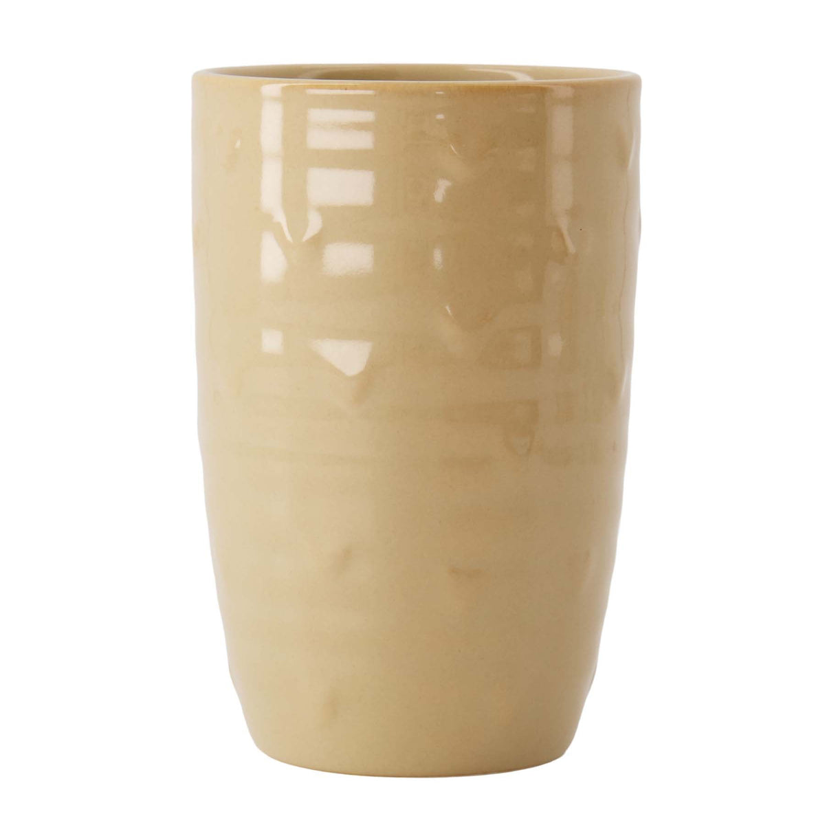 Grote Mok Beige Hartjes 500 ml