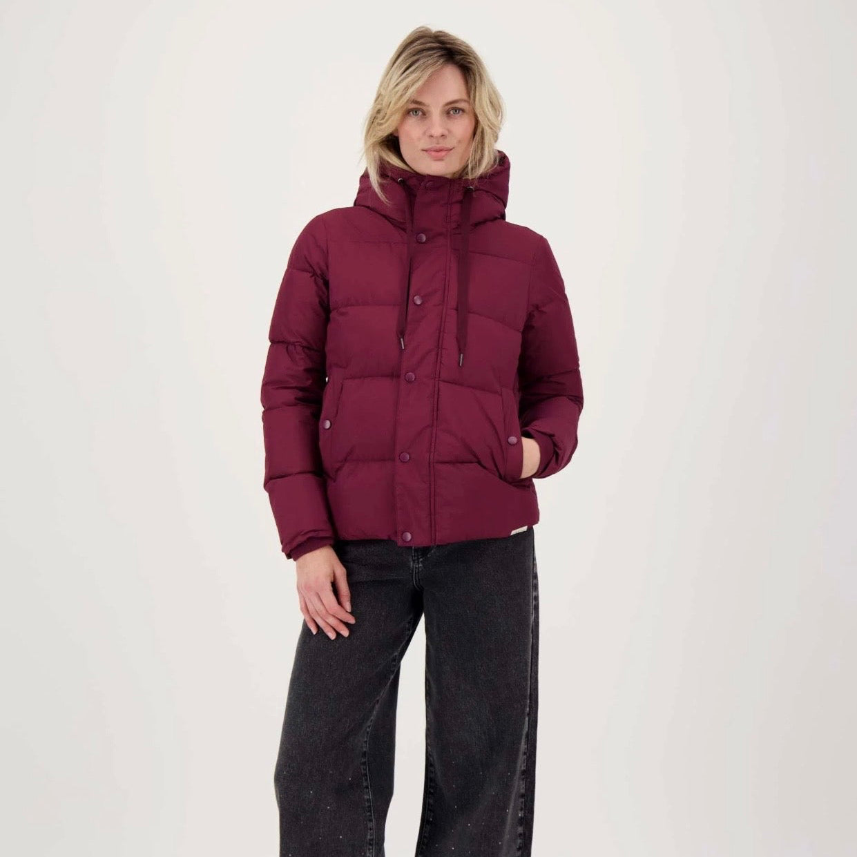 Korte Bubblecoat Met Teddy Details