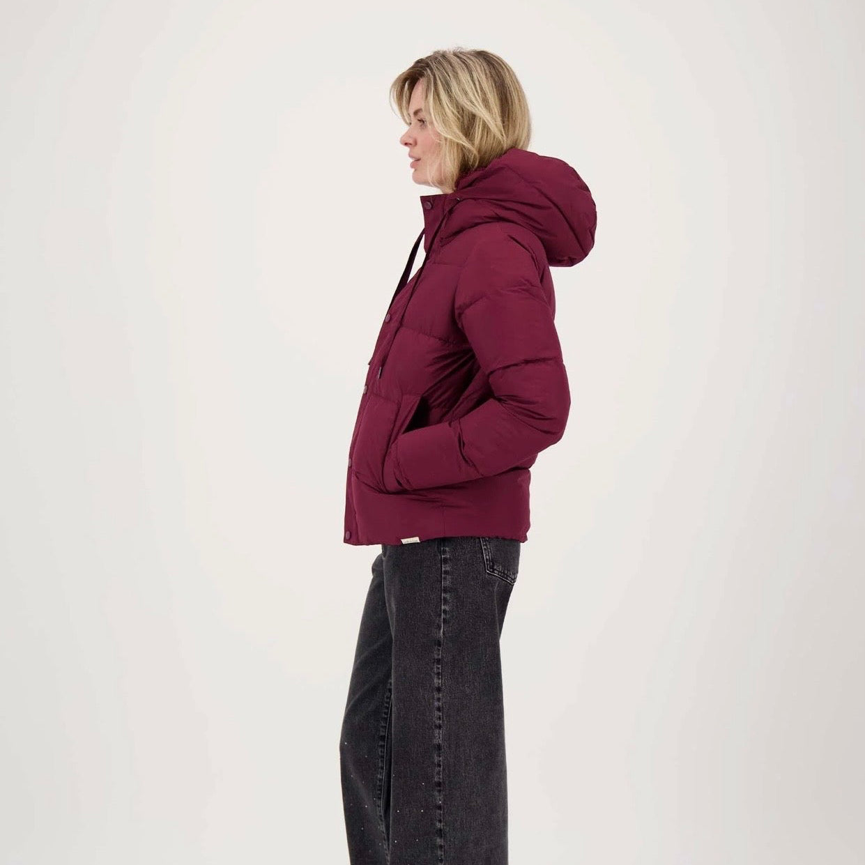 Korte Bubblecoat Met Teddy Details