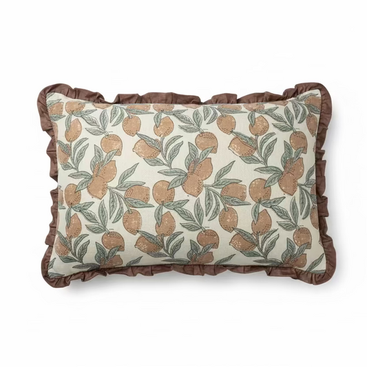 Kussen | Fruits met roezels | Oranje | 40x60cm