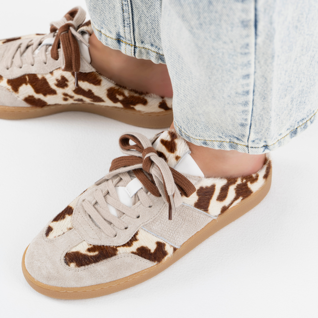 Instap sneaker Nome | Cow hair on, Sand-Off white