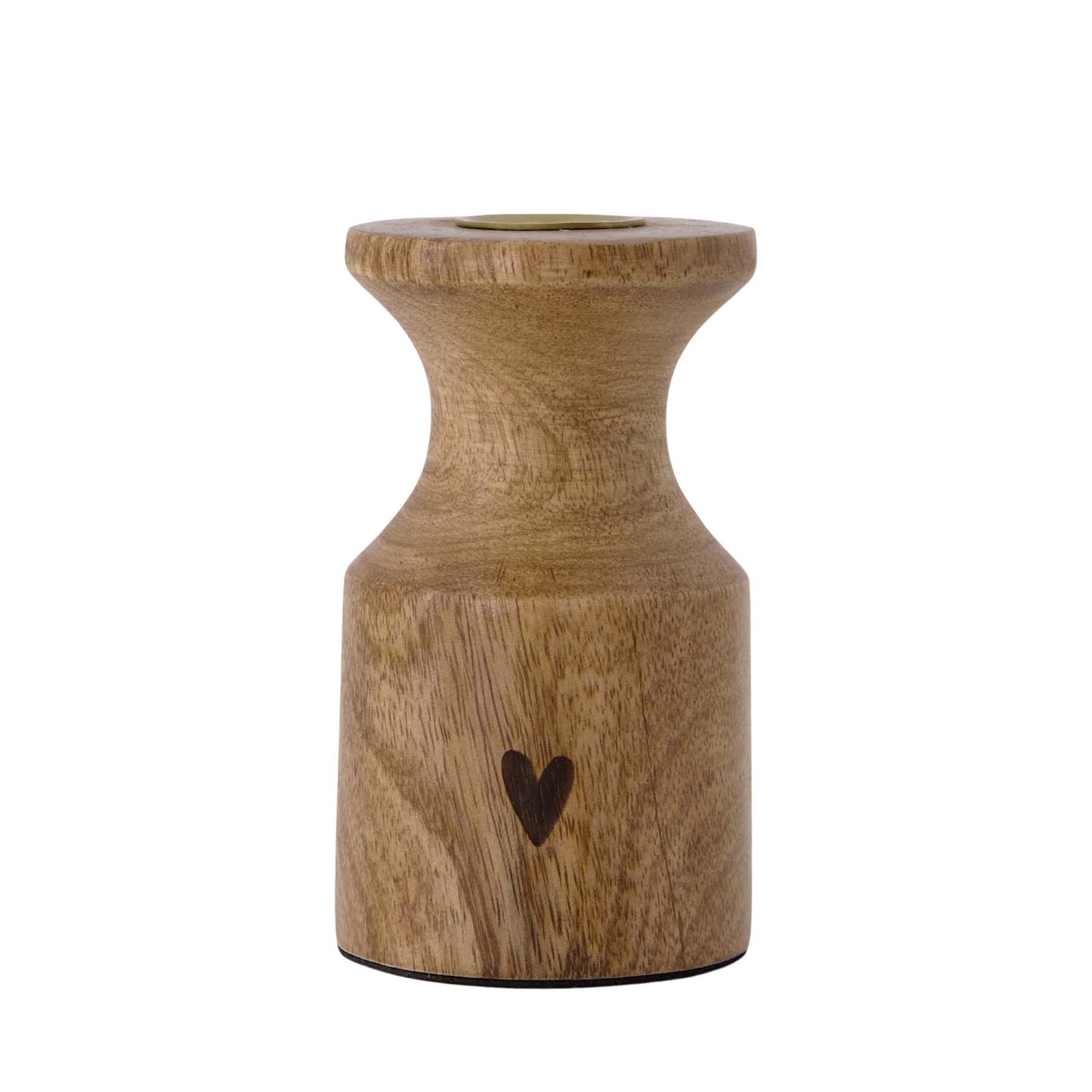 Kandelaar Hout | Hartje-1