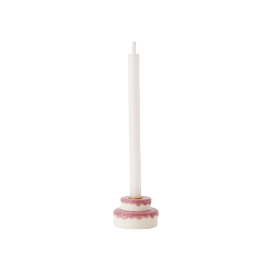 Kandelaar Taart | Wit-Roze