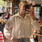 Kelly Cropped Blouse Beige 
