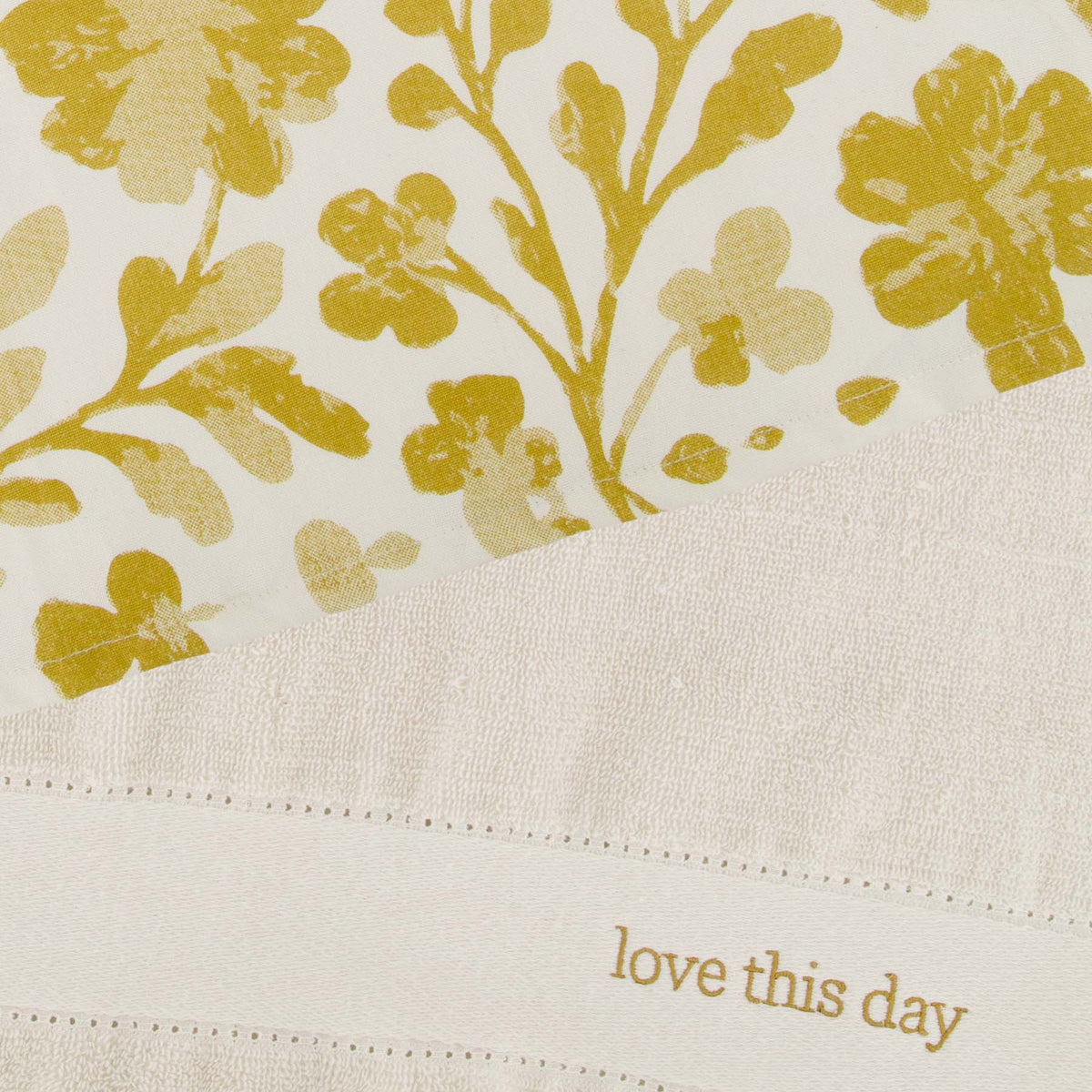 Keukenset Love this day Keukenset Love This Day Theedoek & Handdoek Oker