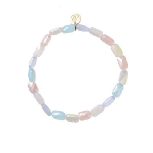 Kids Armband Small Size Box Bead Blue Mix TB5001-03 