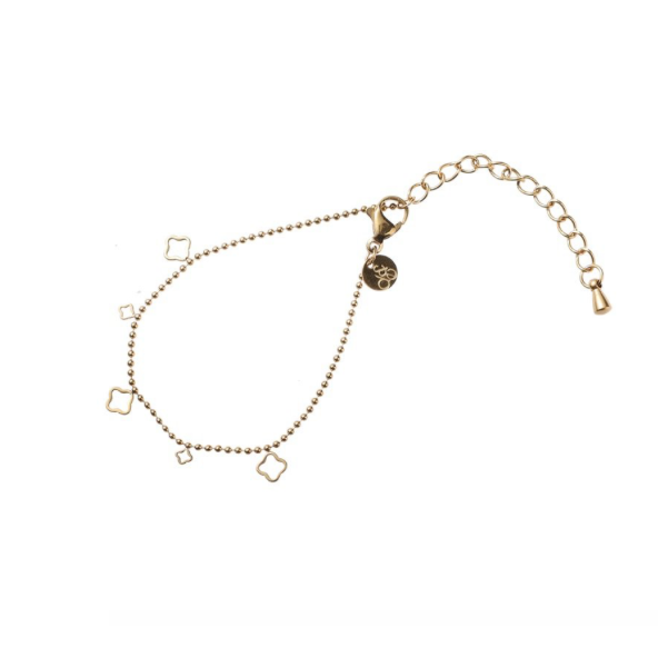 Kids Bracelet | Small Size Tiny Clover | 14K