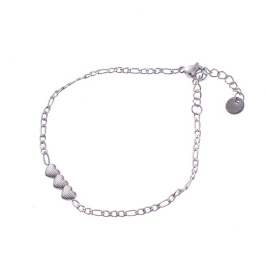Kids armband | 3 Small Hearts - RH