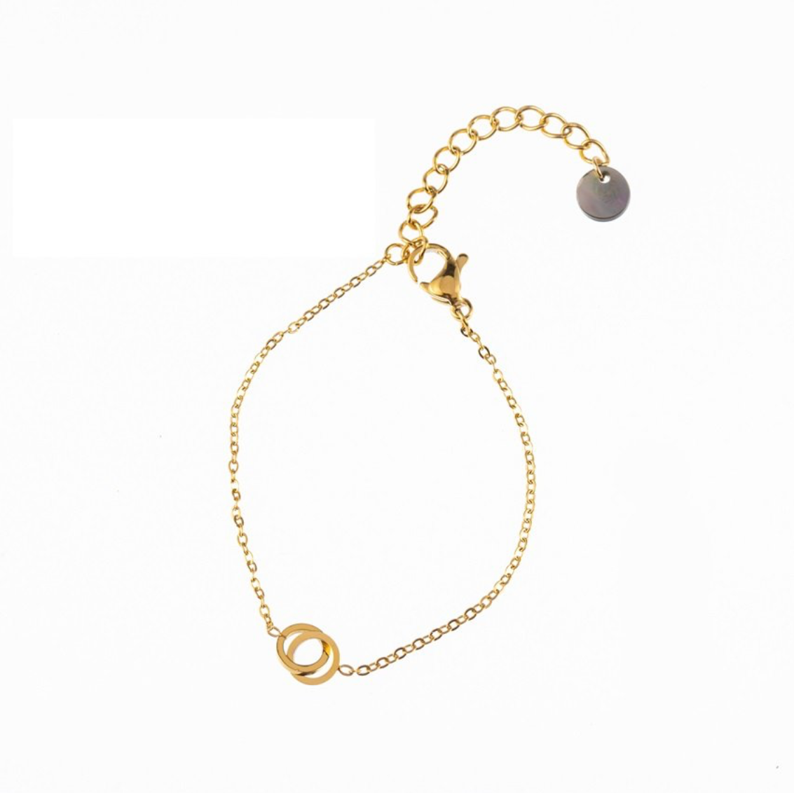 Kids armband | Double Circle Bracelet - 14K