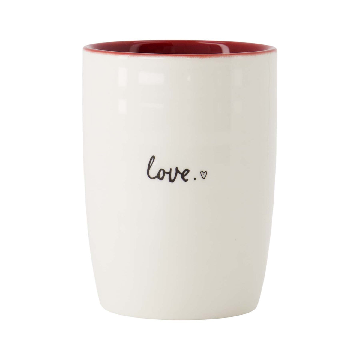 Koffiemok Love Wit Rood Zwart