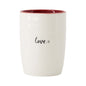 Koffiemok Love Wit Rood Zwart
