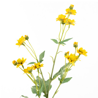 Kunstbloem Anemoon 78cm Geel