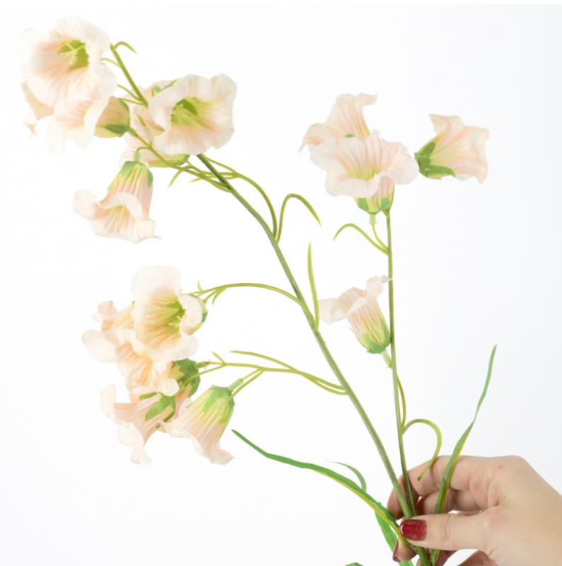 Kunstbloem Campanula 77cm Roze