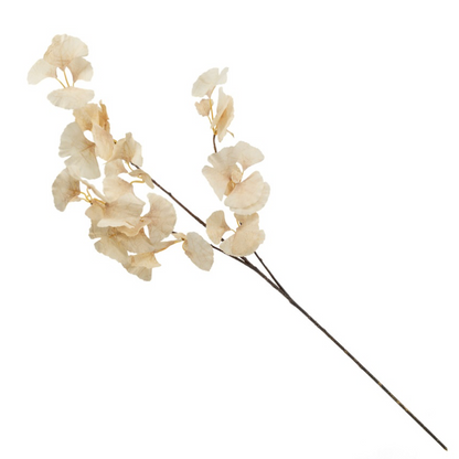 Kunstbloem Gingko 89cm off-white
