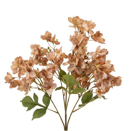 Kunstbloem Japanse krabappel 83cm taupe