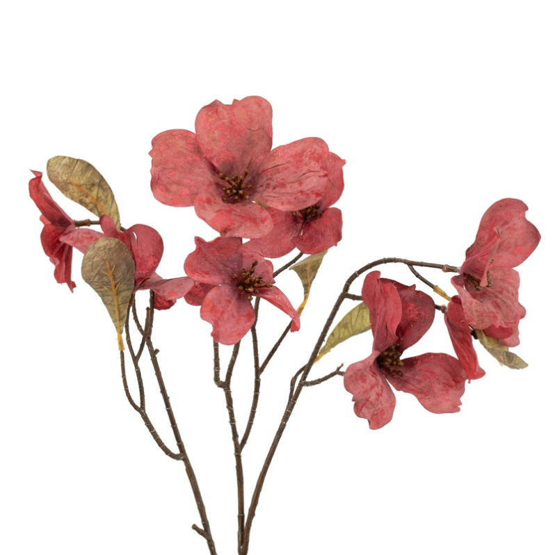 Kunsttak kornoelje 74cm rood