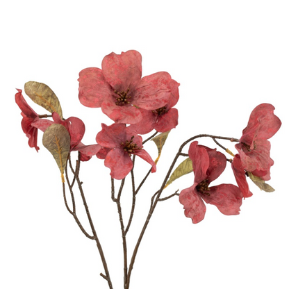 Kunsttak kornoelje 74cm rood