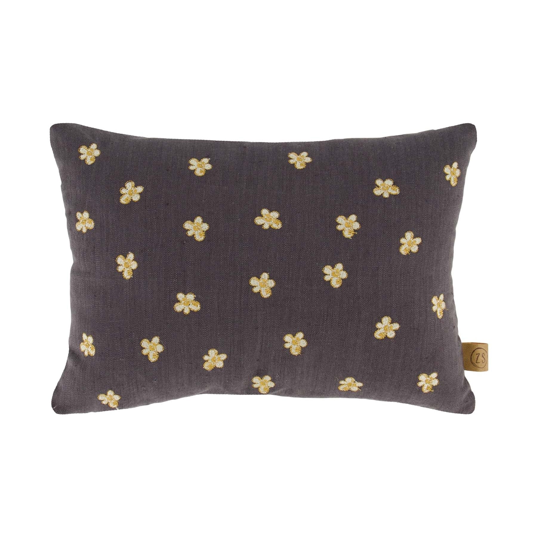 Kussen Bloemenpatroon love 35x25 cm