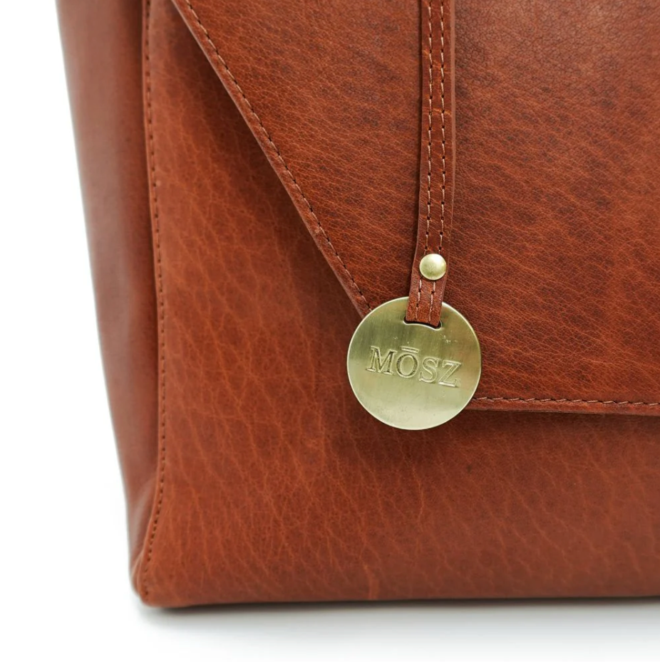 Leren laptoptas Denise Vintage cognac
