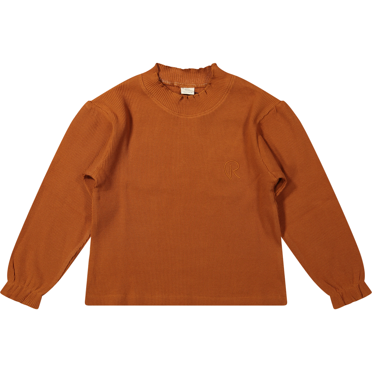 Longsleeve Miki Rib Waffle Leather Brown