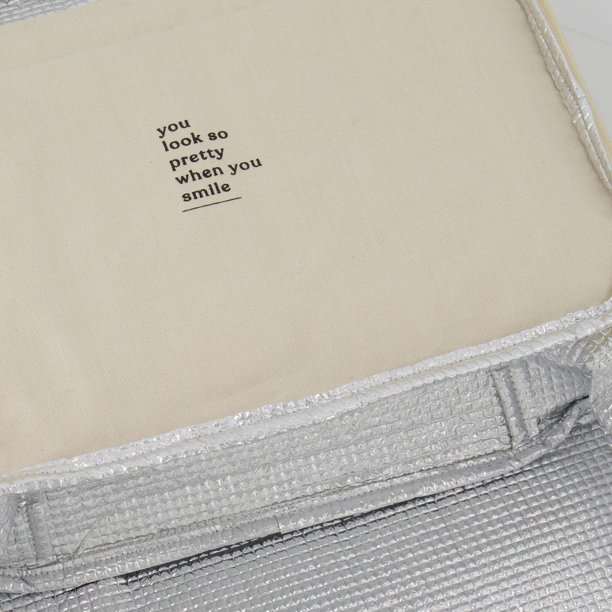 Lunch Koeltas Strepen Off White 32 x 24 cm